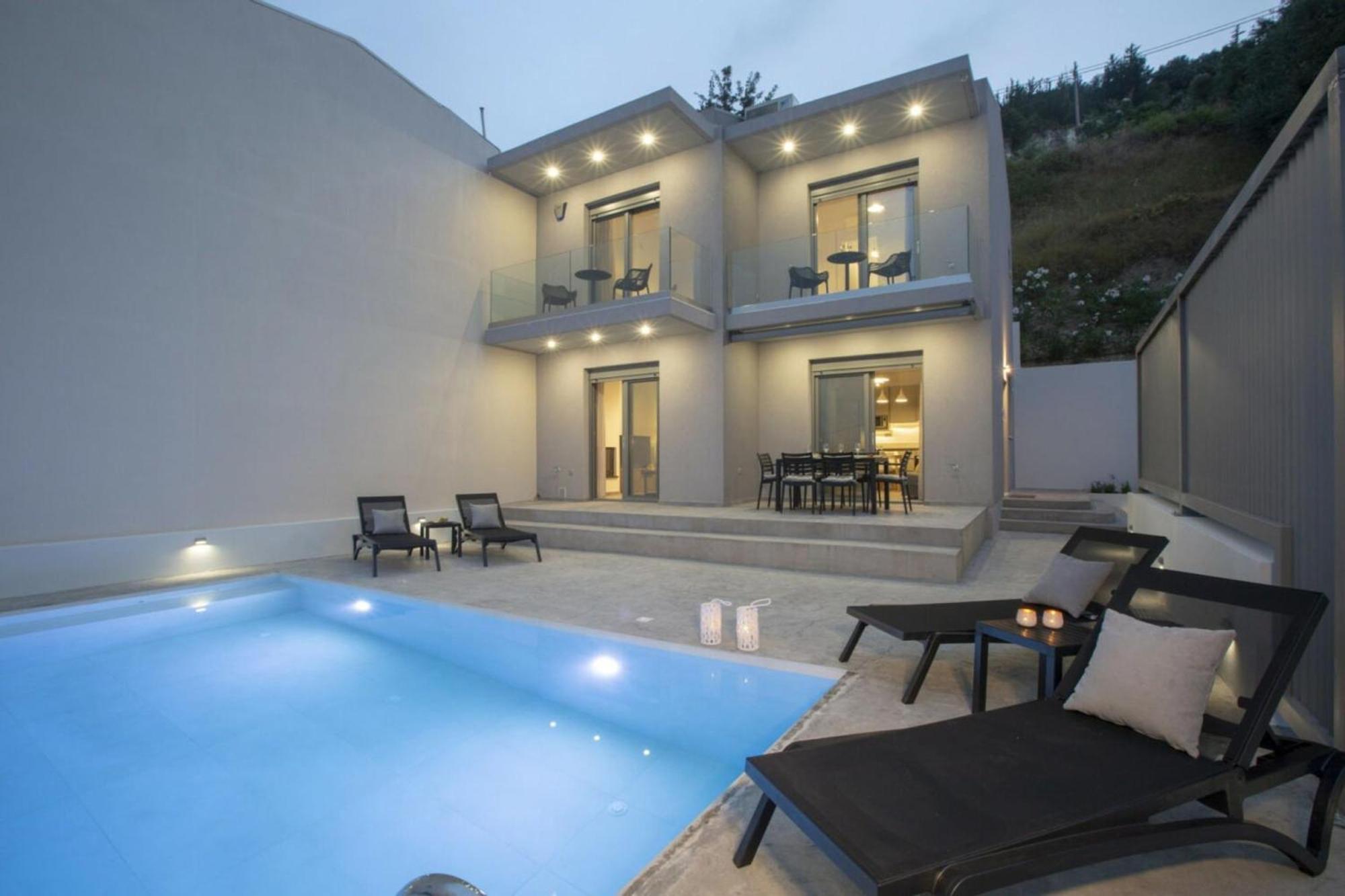 Aloft Luxury Villas Lefkada - Heated Pool Apolpaina Exterior photo
