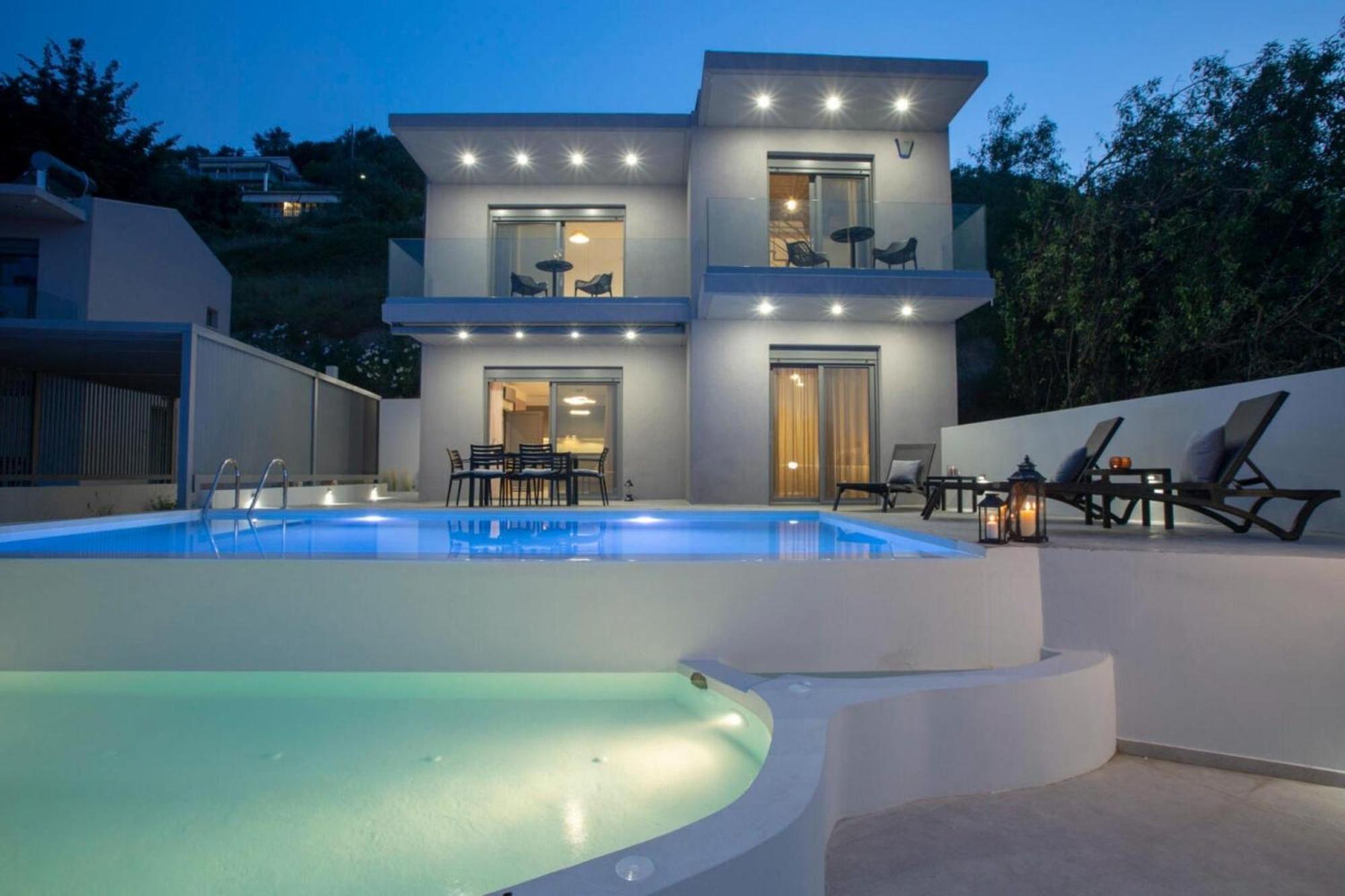 Aloft Luxury Villas Lefkada - Heated Pool Apolpaina Exterior photo
